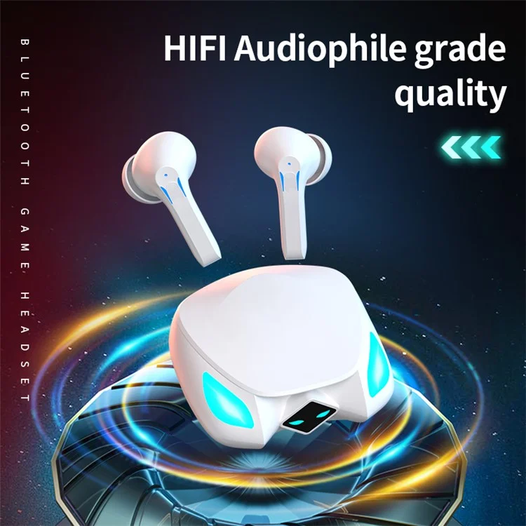 T28 Low Latency Game / Music Dual-mode Earphones RGB Light Bluetooth-compatible 5.3 Headphones (No CE Certificate) - Black