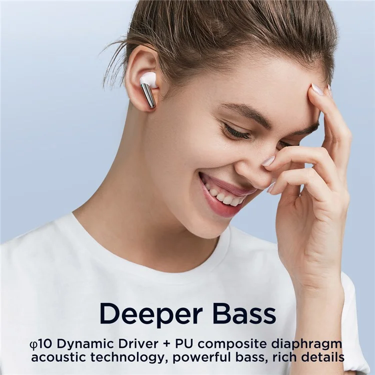 JOYROOM JR-BB1 Беспроводные Bluetooth-наушники с сабвуфером, Водонепроницаемые Вкладыши - Белый