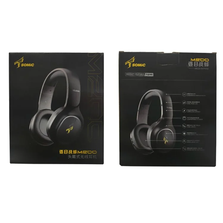 SOMIC M200 Bluetooth-compatible Over Ear Headphones Wireless / Wired 40 Hrs Stereo Sound Headsets for PC / Phone