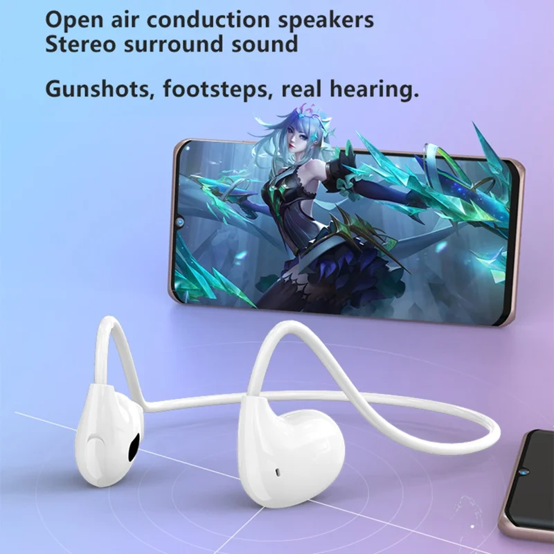 VV4 Air Conduction Bluetooth-compatible 5.3 Open-Ear Headphones Lightweight Dual Mode Earphones