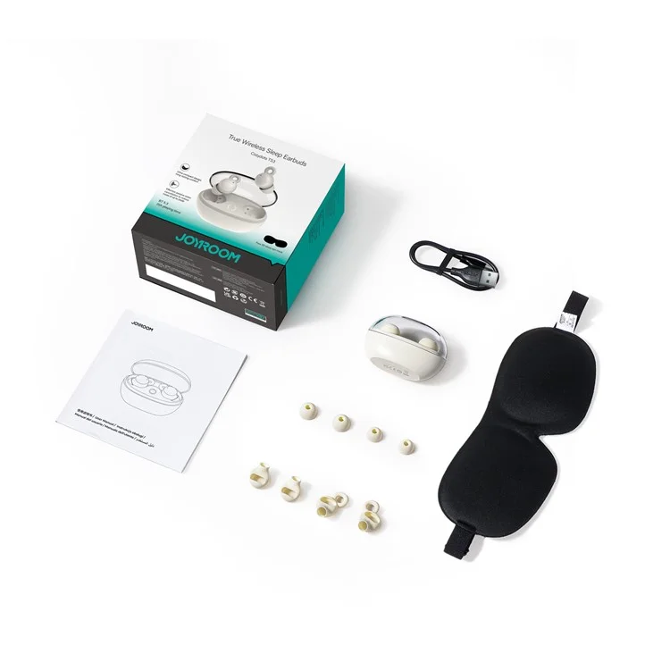 JOYROOM JR-TS3 Беспроводные наушники-вкладыши для сна с шумоподавлением Bluetooth-наушники - Бежевый