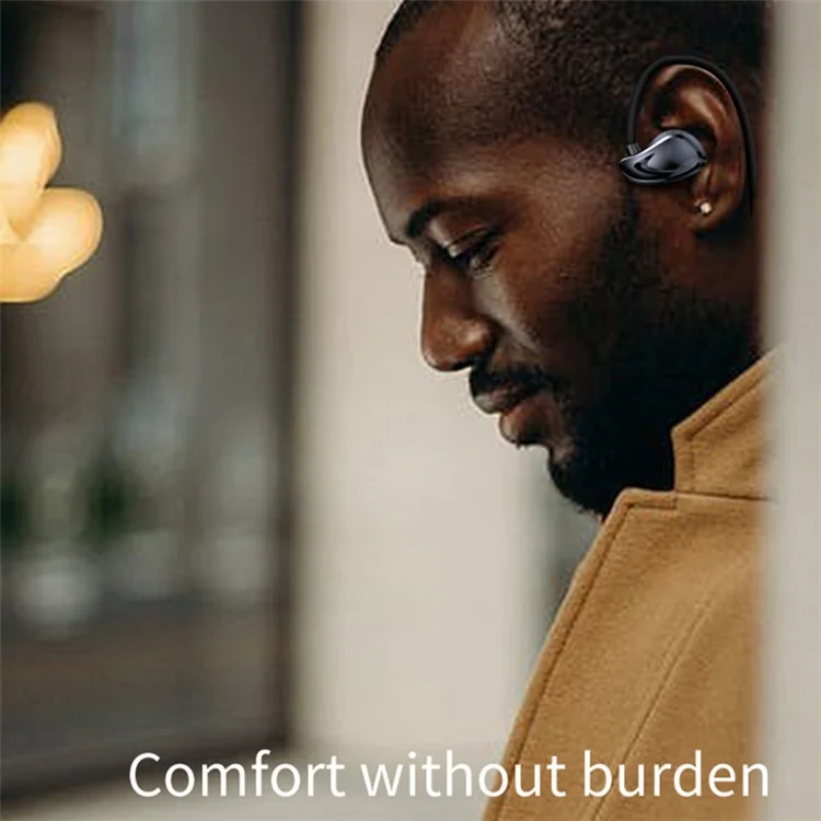 Cuffie Open Ear a Conduzione Ossea Bluetooth 5.3 Senza Fili Auricolari Neckband con Microfono - Blu