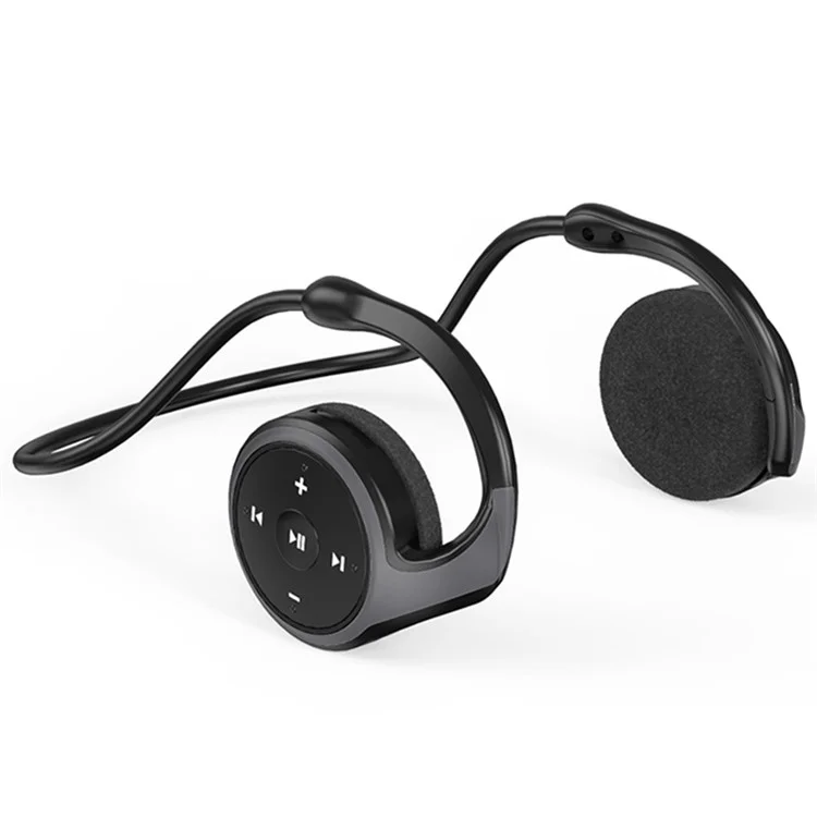 A23 Double Ear Neck Hanging Stereo Sports Earphones TWS Wireless Bluetooth-compatible Headphones with Mic - Black / Grey