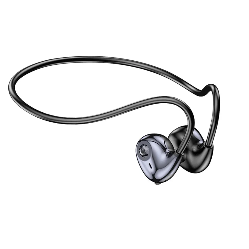 A59 Open Ear Air Conduction Bluetooth-compatible Headphones BT5.3 Wireless Neckband Headphones with Mic - Tarnish