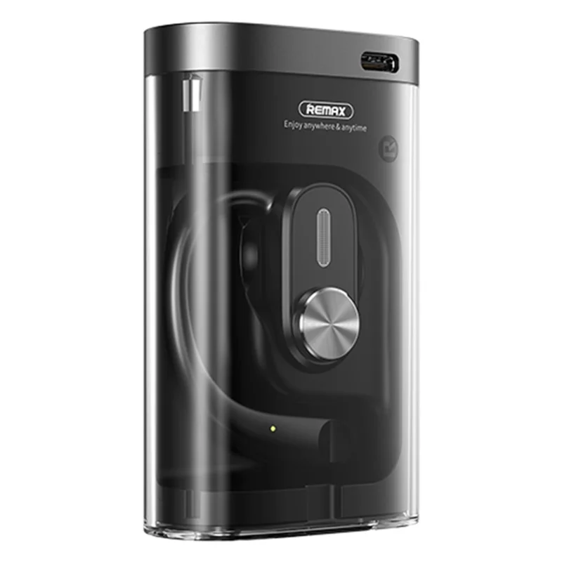 REMAX OpenBuds P3 Bluetooth-compatible Headset Progresax Series Metal Open-ear OWS Wireless Earphone - Black