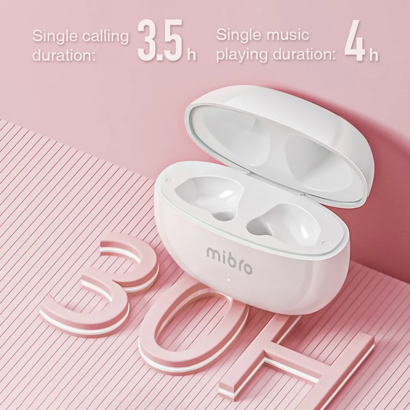 MIBRO Earbuds 4 TWS Bluetooth-compatible 5.3 Earphone Waterproof Stereo Music Wireless Headset - Pink