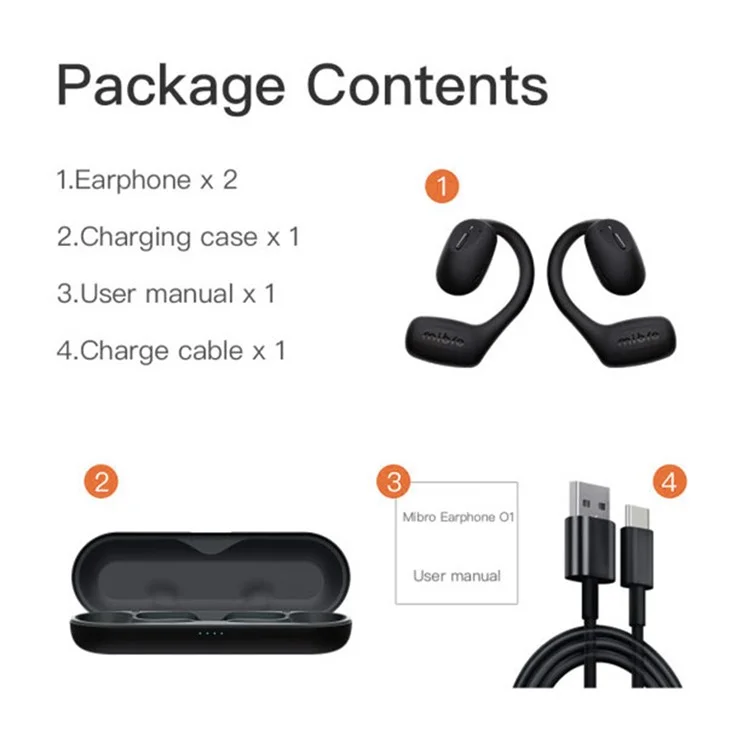 MIBRO O1 Air Conduction Wireless Headphone Bluetooth-compatible Running Sports Headset Waterproof Earphone