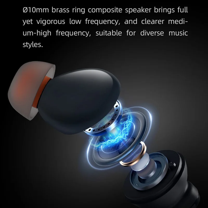 MIBRO AC1 TWS In-ear Bluetooth-compatible Earphone Noise Cancellation Stereo Music Wireless Headset - Beige