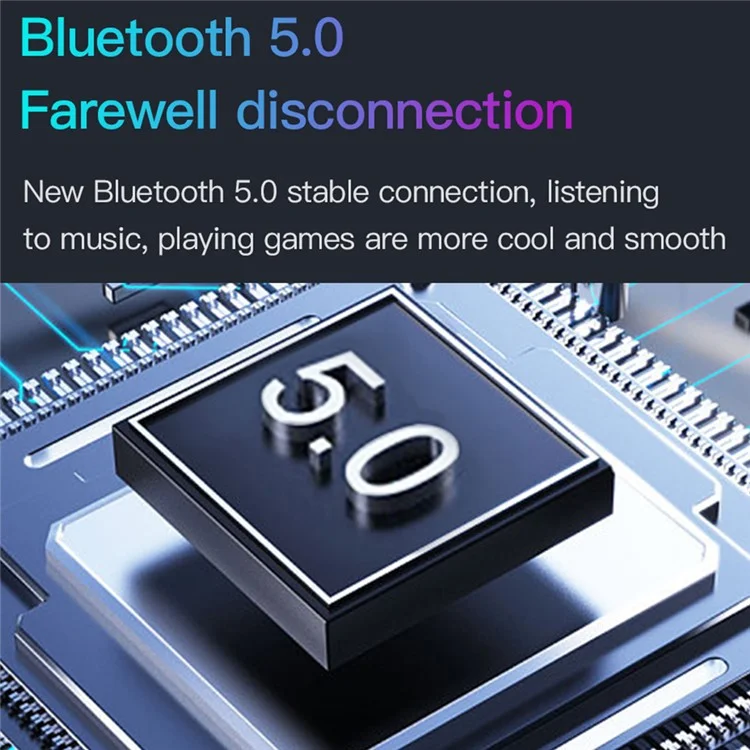 Casque Bluetooth TOTU B12 Over-Ear avec Éclairage RVB, Pliable, Pour le Jeu et la Musique