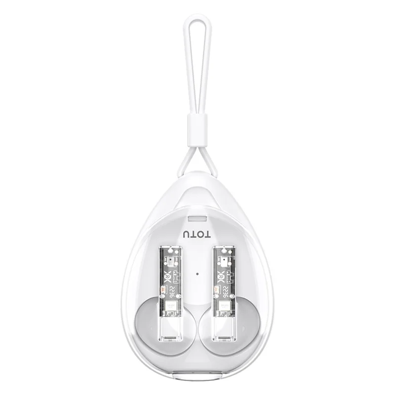 TOTU BE-1-TWS Wireless Earbuds Bluetooth-compatible 5.3 Sport Headphones - White