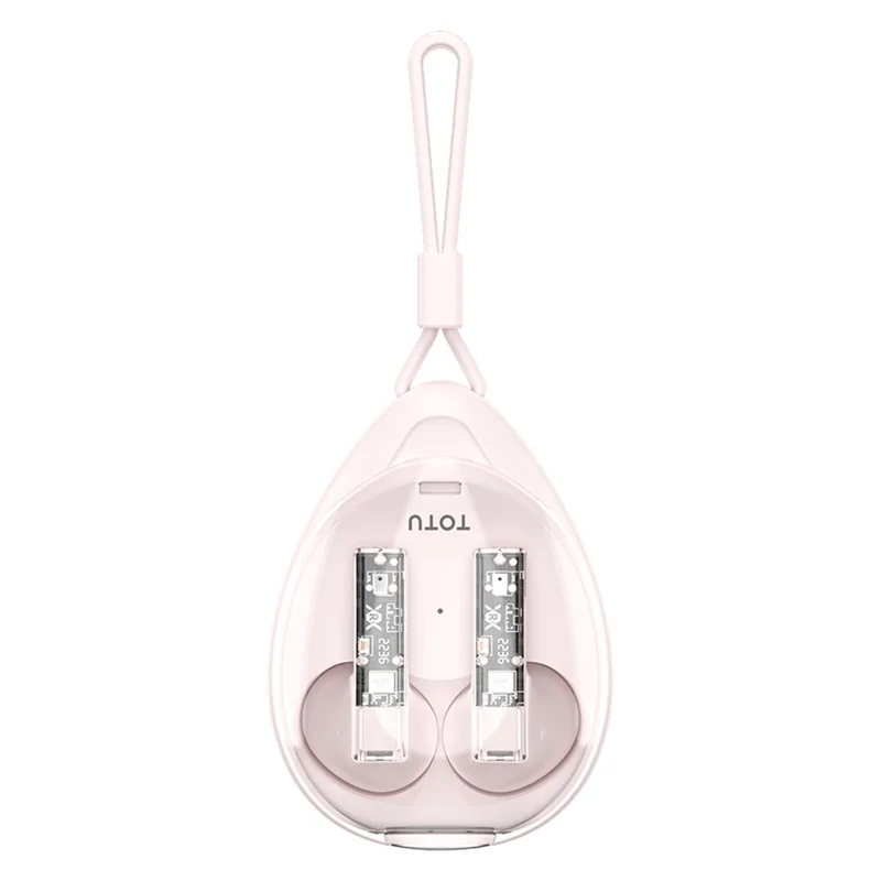 TOTU BE-1-TWS Wireless Earbuds Bluetooth-compatible 5.3 Sport Headphones - Pink