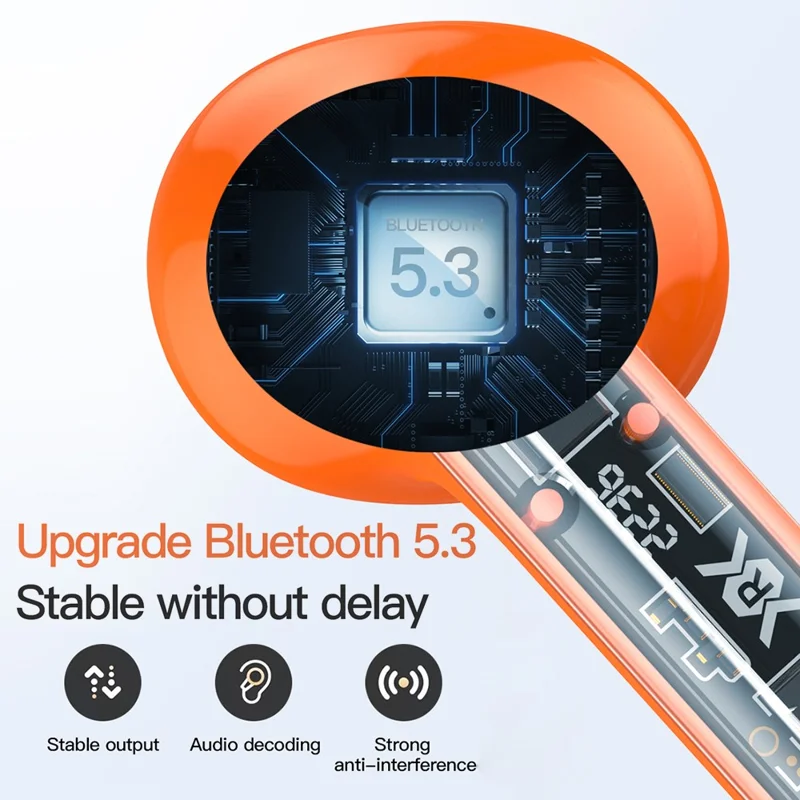 TOTU BE-1-TWS Wireless Earbuds Bluetooth-compatible 5.3 Sport Headphones - Pink