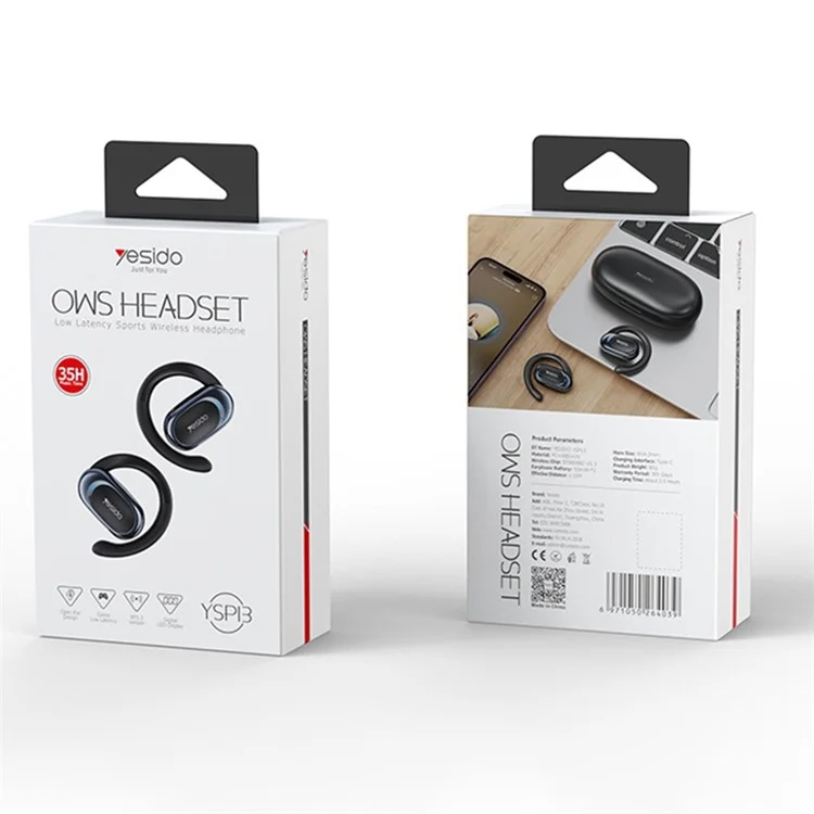 YESIDO YSP13 Air Conduction Bluetooth Kopfhörer Kabellos HiFi Musik Sport Kopfhörer