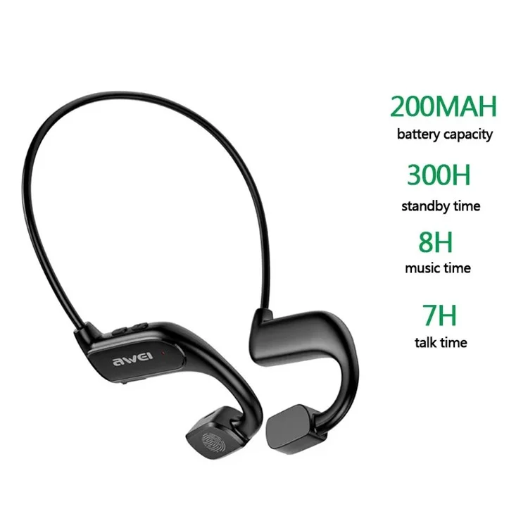 AWEI A897BL Air Condução Air Bluetooth Sports Headset Property Weeless Fone de Fone de Ouvido Sem Fio