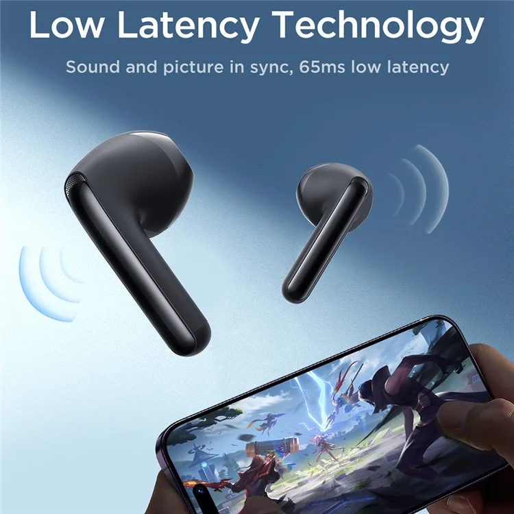 Беспроводные Bluetooth-наушники JOYROOM JR-FB1 с DNS-вызовами, шумоподавлением и полуглубокими вставками - фиолетовые