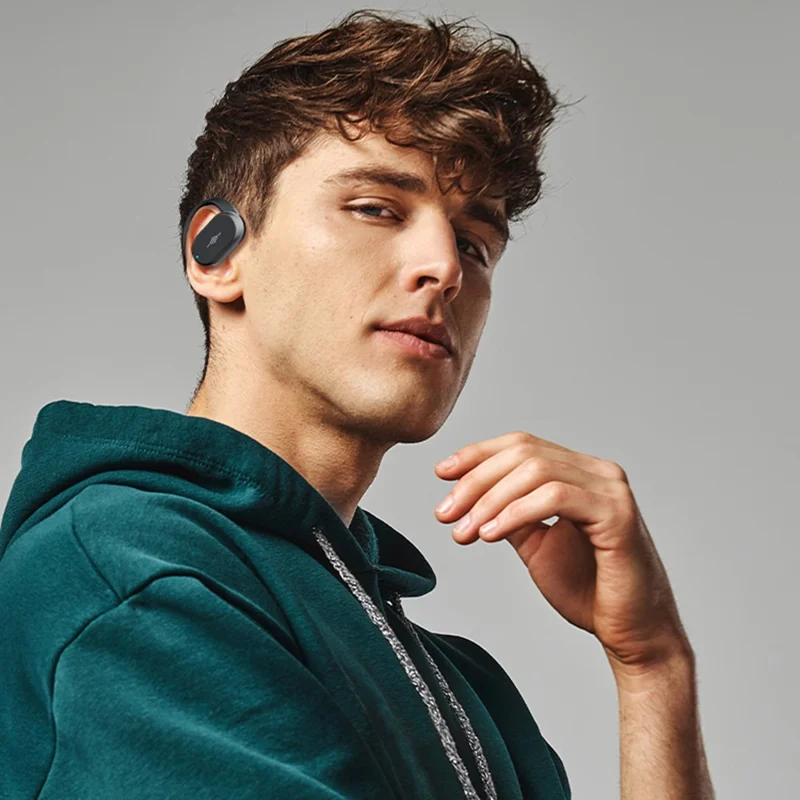 WEKOME WS-02 Rotary Ear Hook Bluetooth-compatible Earphones Waterproof Wireless Sports Headphones - White