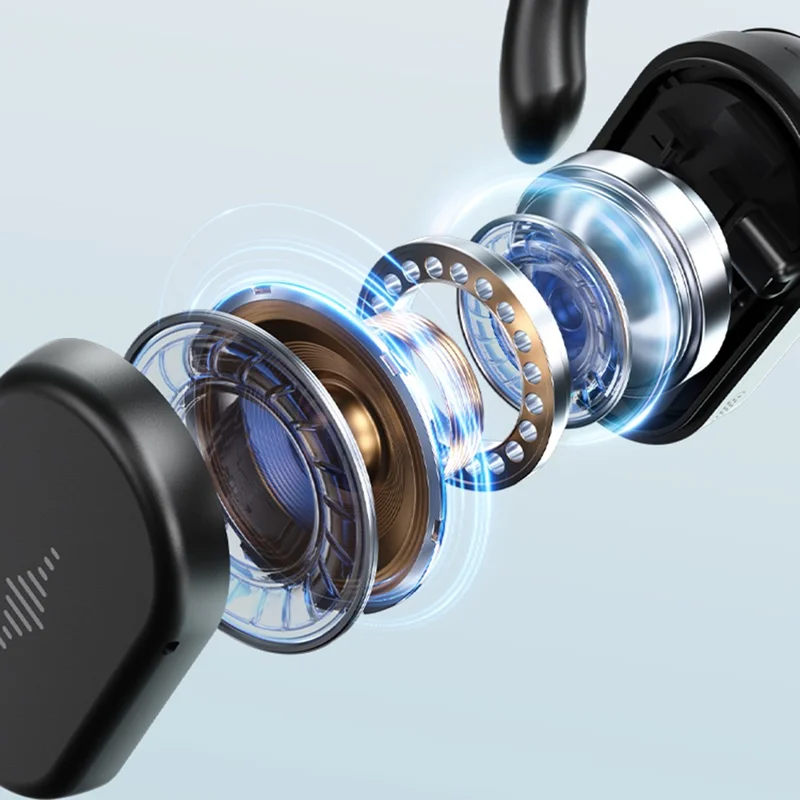 WEKOME WS-02 Rotary Ear Hook Bluetooth-compatible Earphones Waterproof Wireless Sports Headphones - White