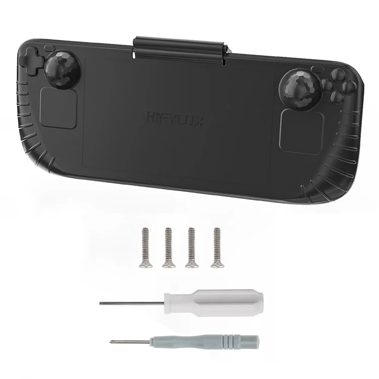 HIFYLUX ST-ZF40 Para Steam Deck Estuche de Protección Plástico 3 en 1 Visera de Sol Consola de Juego Soporte de Escritorio