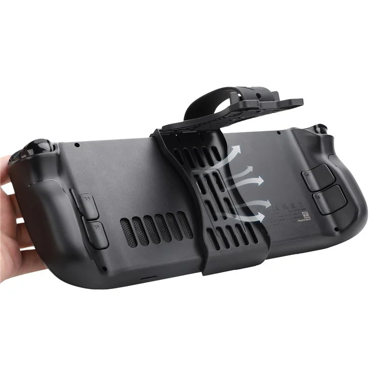 HIFYLUX For Steam Deck 2-in-1 Plastic+Silicone Game Console Desktop Stand Power Bank Holder