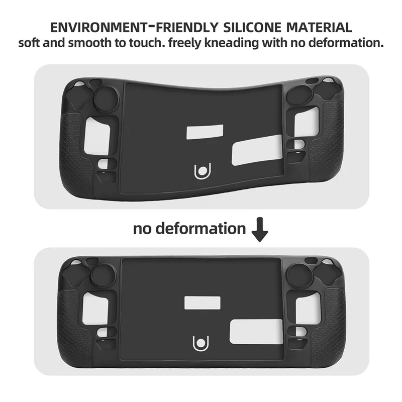 Hifylux ST-PF14 Boîtier de Protection Pour la Console de Jeu Steam Deck Console Anti-slip Silicone Cover Avec Sangle à Main / Sangle - Orange