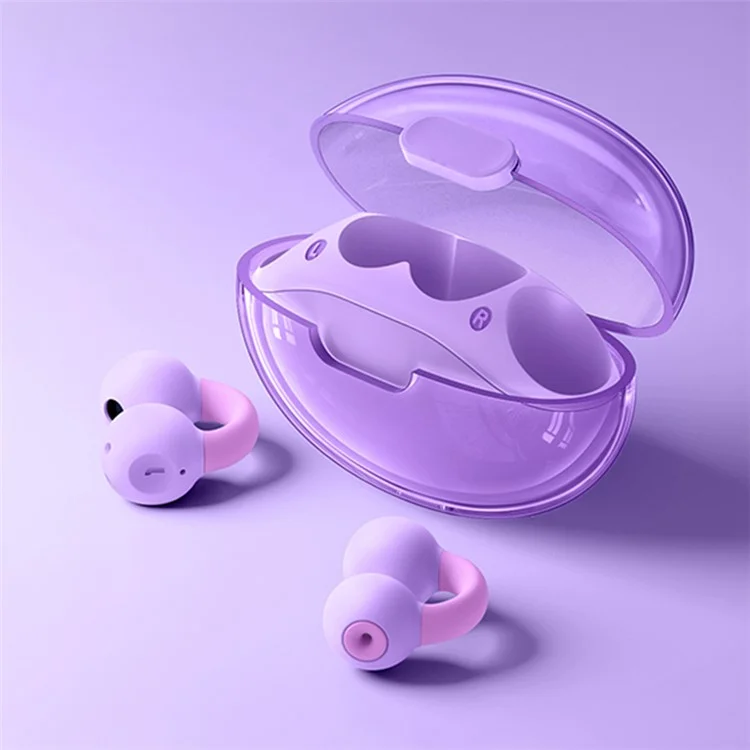 REMAX CozyBuds W15 Open Ear Headphone Bluetooth-compatible Wireless Headset Sport Running Clip-on Earphone - Purple