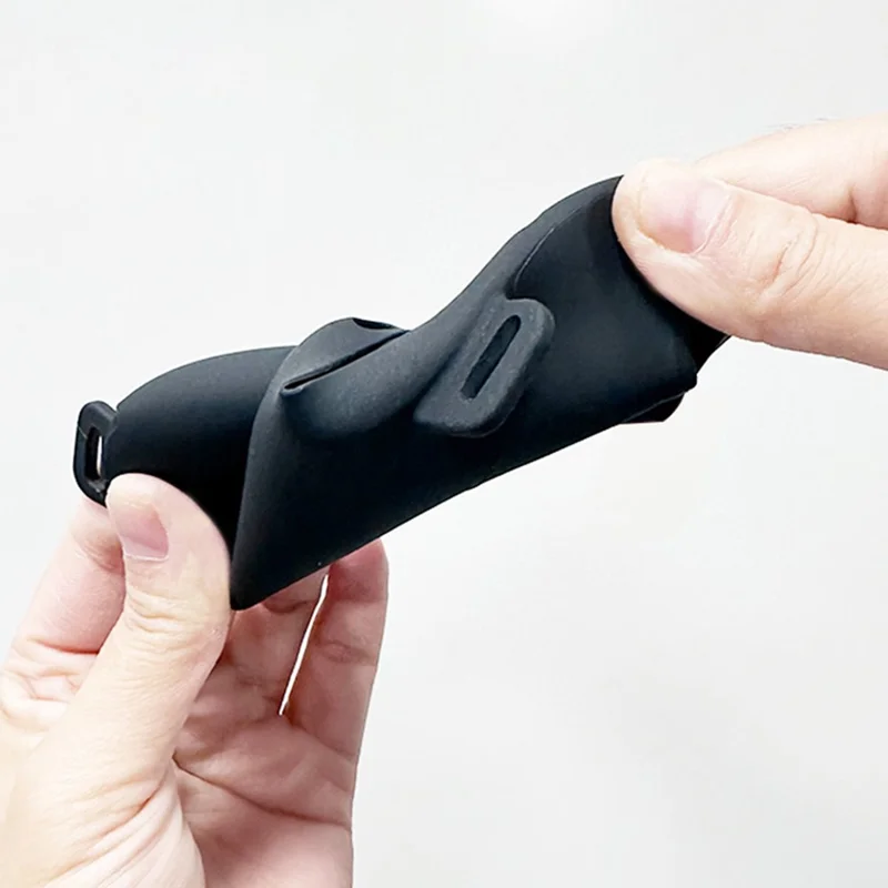 1 Pair Silicone Protective Case for Oculus Meta Quest 3 VR Touch Controller Handle Grip Cover - Grey