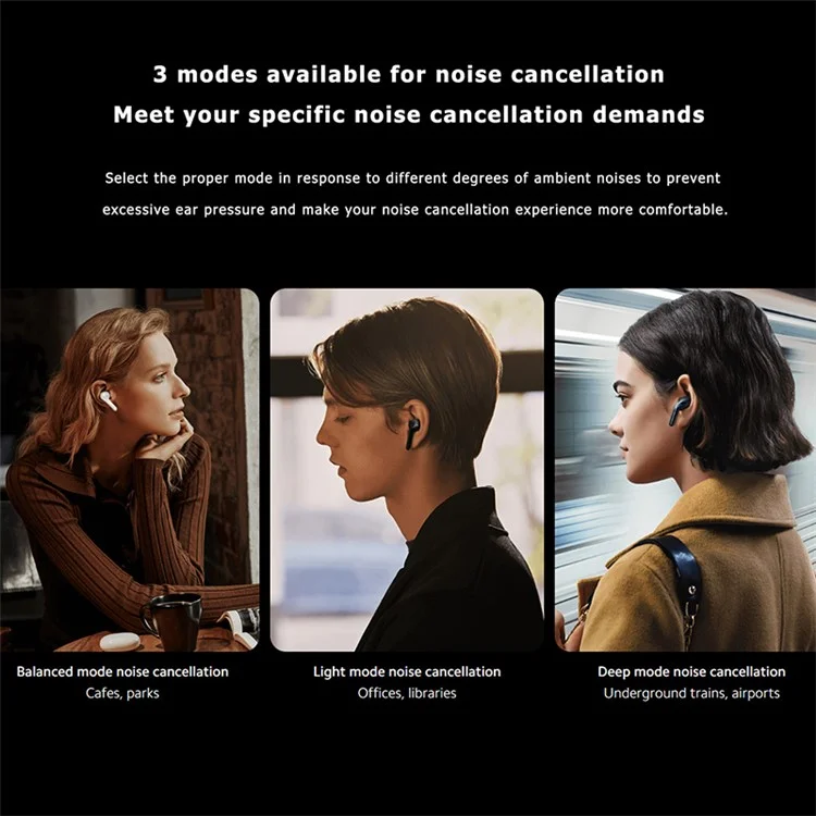 XIAOMI Buds 3 Global Version M2111E1 TWS Earbuds Bluetooth-Headset 3 ANC-Modi Kabellose Kopfhörer - Weiß