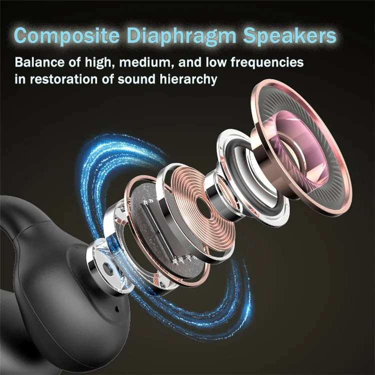 G91 Bluetooth 5.3 Conduction D'air Chefs de Fil Sans Fil Réduction du Noire - Rose