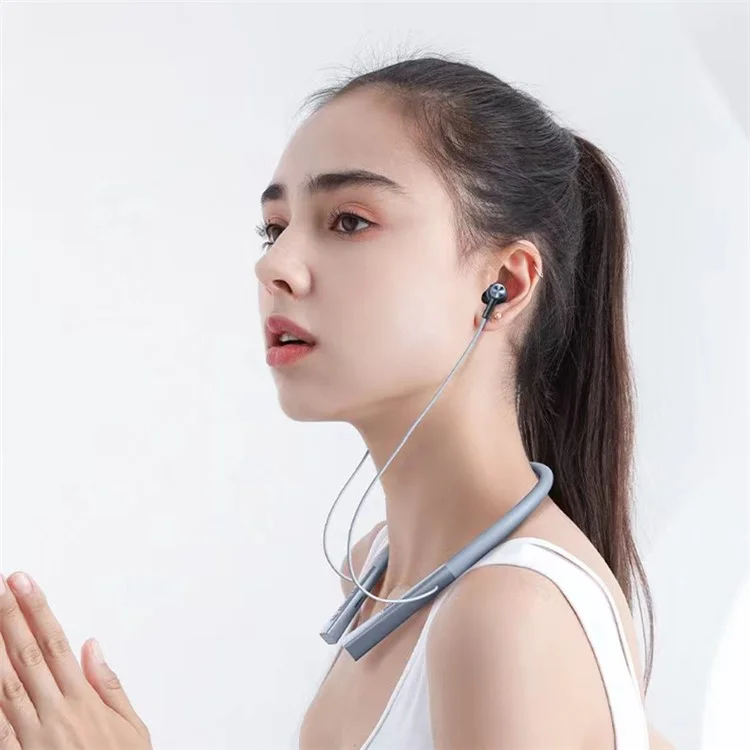 REMAX RB-S1 Беспроводные Bluetooth 5.1 Наушники-Вкладыши с Шейным Ободом, Спортивные Наушники - Черные