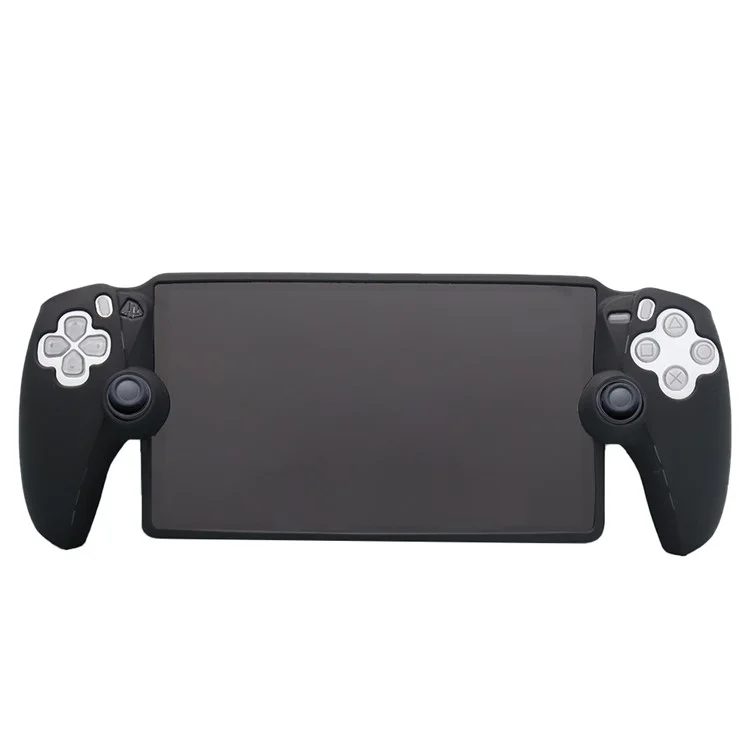 For PlayStation Portal Game Console Silicone Sleeve Dust-proof Protective Case - Black