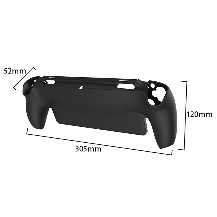 For PlayStation Portal Game Console Silicone Sleeve Dust-proof Protective Case - Black