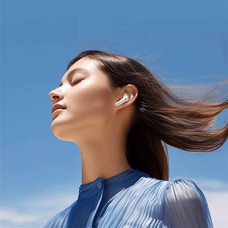 REMAX W21N ANC+ENC Dual Noise Canceling Bluetooth Наушники с низкой задержкой, с сенсорным управлением - Черный
