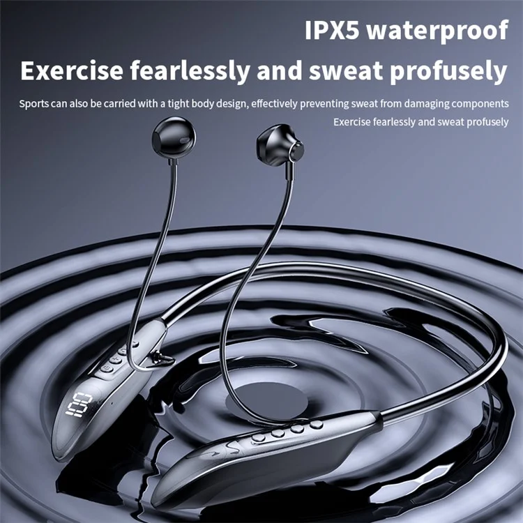 M518P Nackband Wireless-Kopfhörer Bluetooth 5.3 Magnetischer Nackenhänger Kopfhörer Sports Headset - Blau