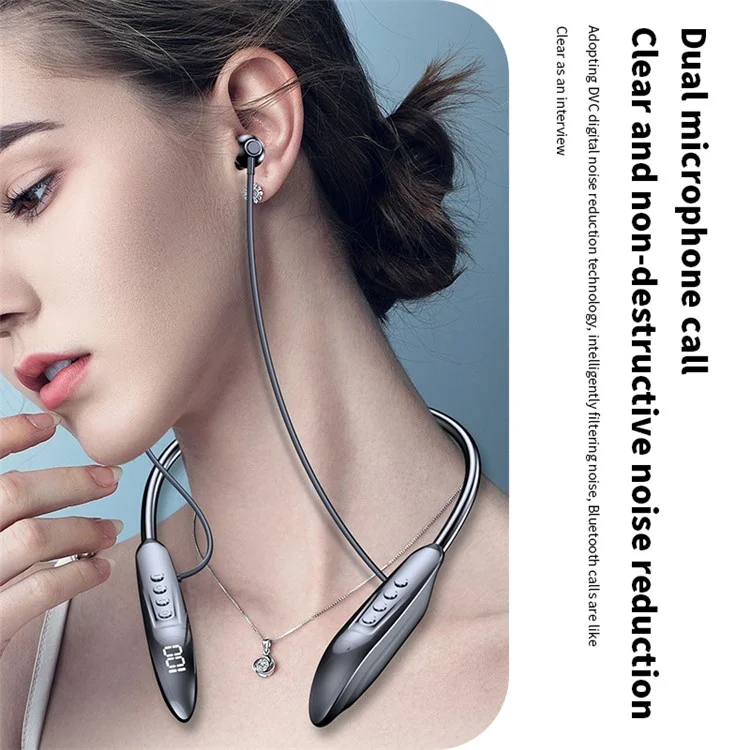 M518P Nackband Wireless-Kopfhörer Bluetooth 5.3 Magnetischer Nackenhänger Kopfhörer Sports Headset - Blau