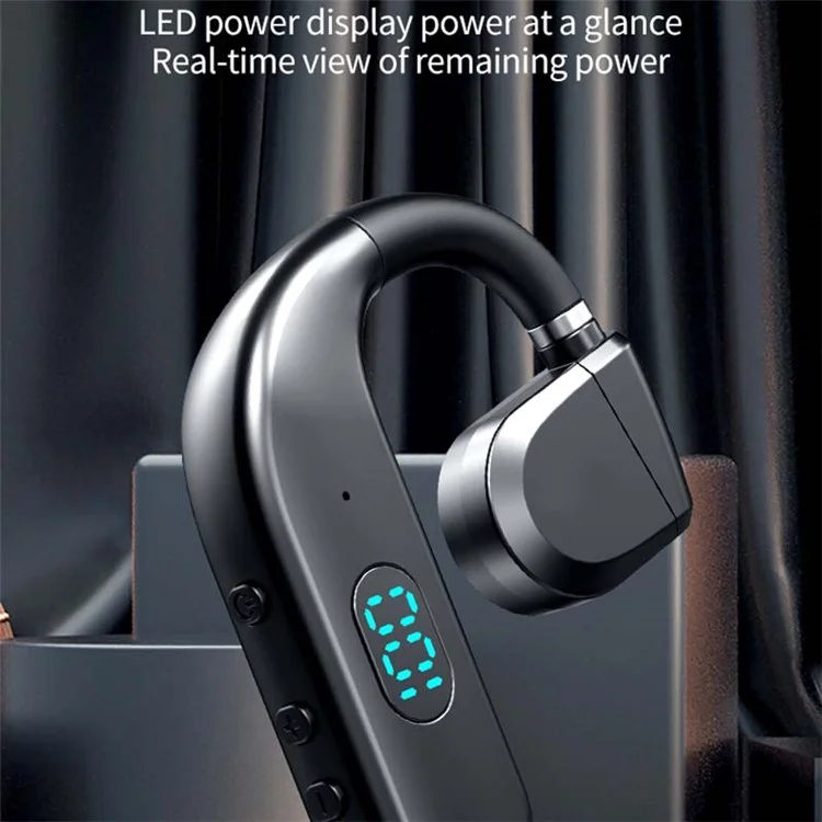 T50 Wireless Bone Conduction Headphone Sport Running Earphone Single-Ear Headset Bluetooth-compatible Headset