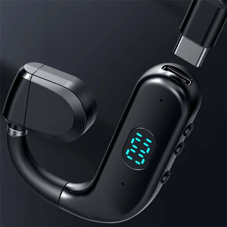 T50 Wireless Bone Conduction Headphone Sport Running Earphone Single-Ear Headset Bluetooth-compatible Headset