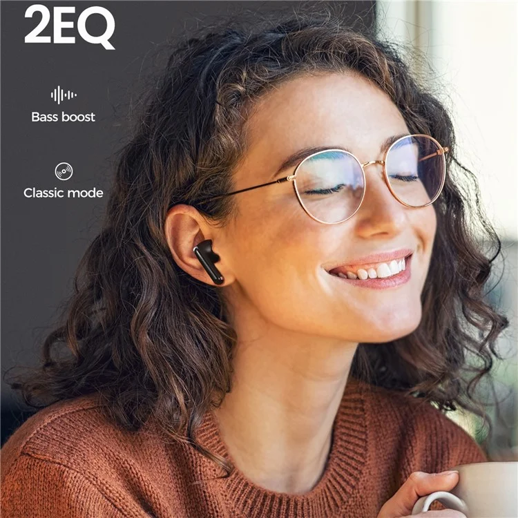 JOYROOM JR-FB3 Fones de Ouvido Verdadeiramente Sem Fio True Wireless Grave Pesado Som Hi-Fi In-Ear Bluetooth - Branco