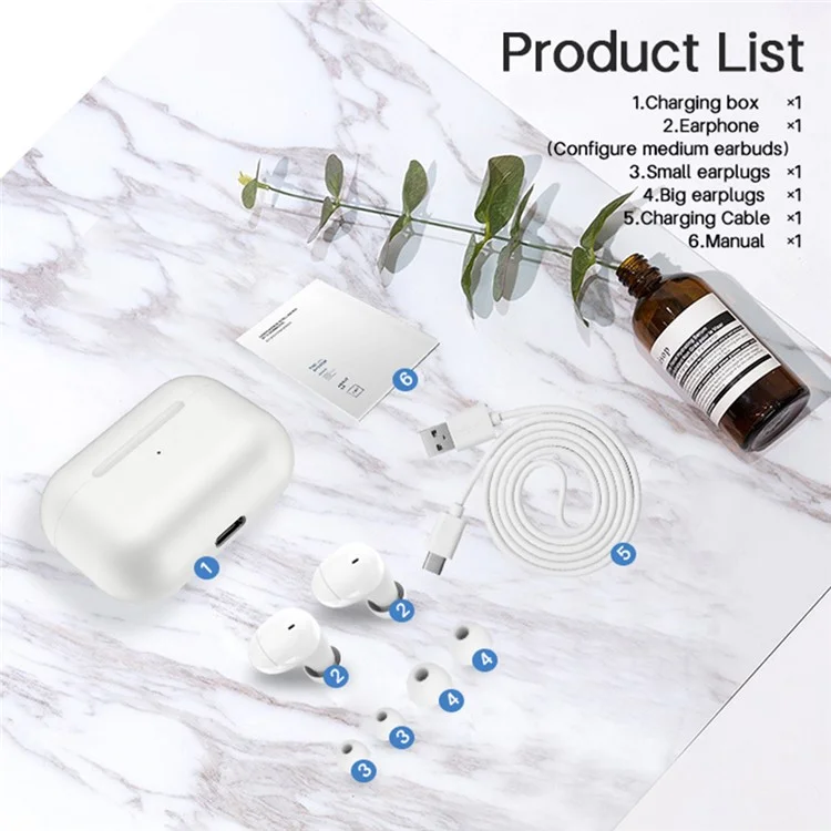 B2 Bluetooth-compatible TWS Headset Low Delay In-ear Headphone Wireless Waterproof Earphone with Charging Case