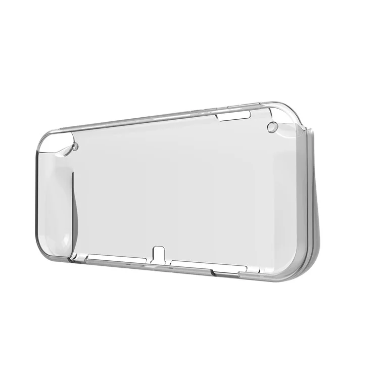 For Nintendo Switch OLED TPU Clear Protective Case Game Console Anti-drop Shell - Transparent Red