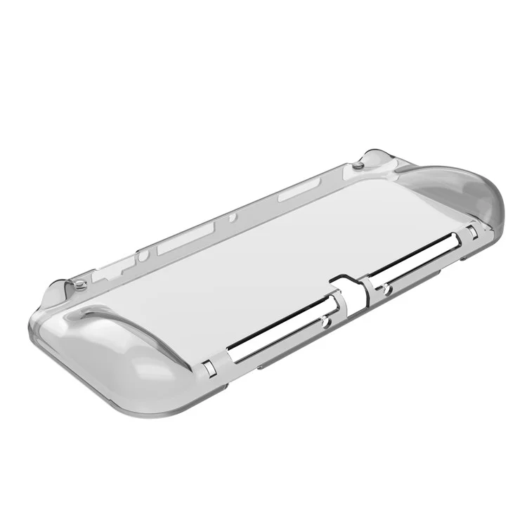 For Nintendo Switch OLED TPU Clear Protective Case Game Console Anti-drop Shell - Transparent Red