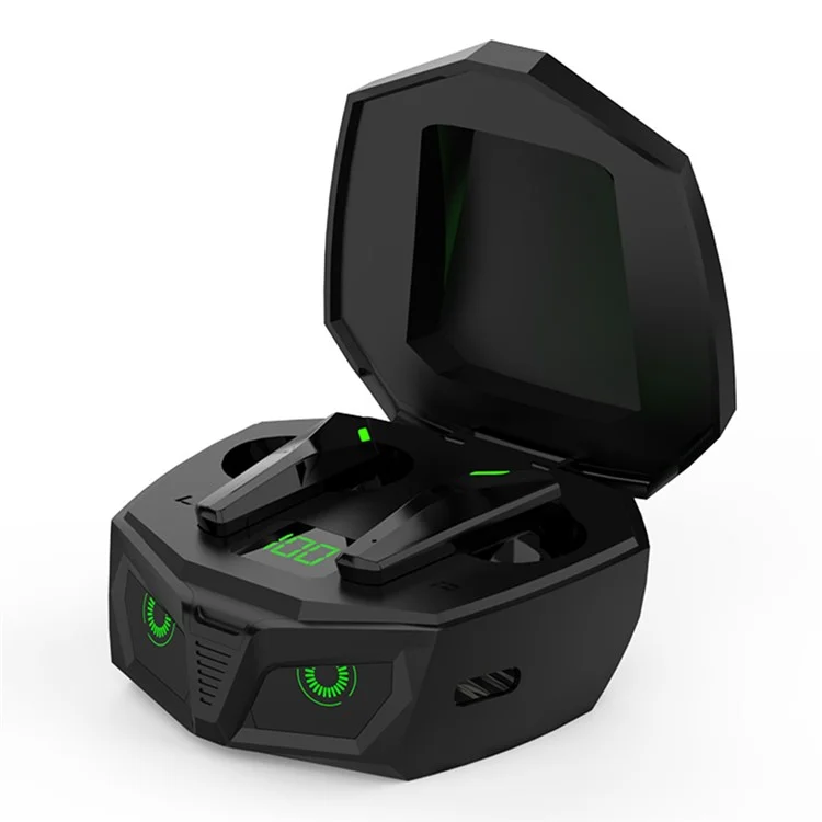P50 TWS Bluetooth-compatible Earphone Stereo Music Low Latency Gaming Wireless Headset - Black