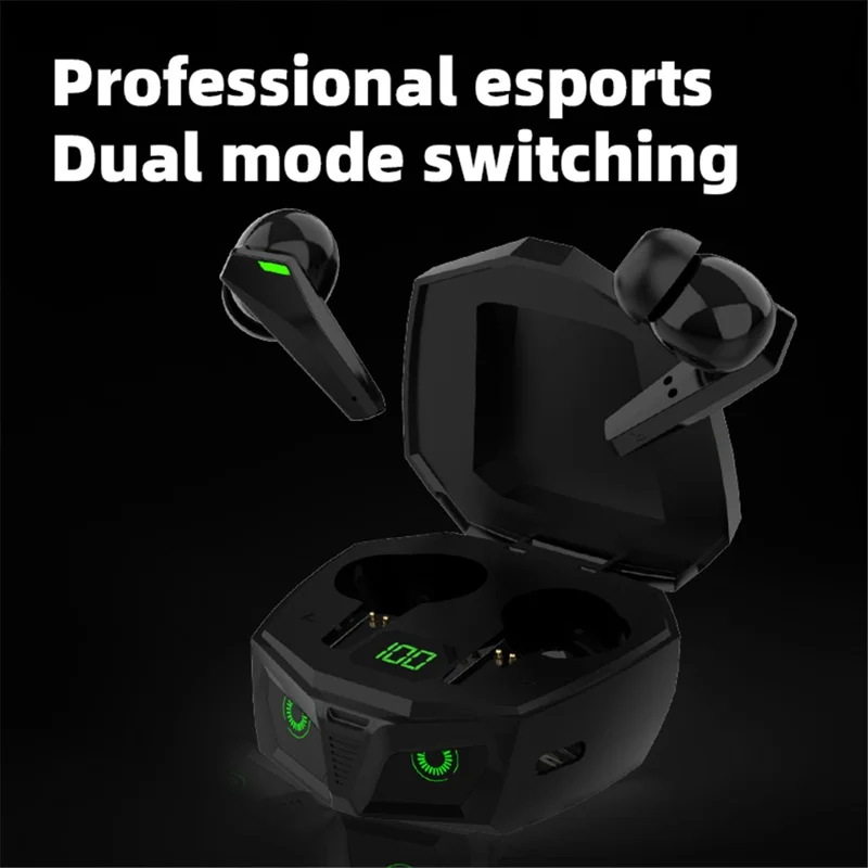 P50 TWS Bluetooth Earphone Stereo Musica Basso Latenza Gaming Cuffia Wireless - Bianco