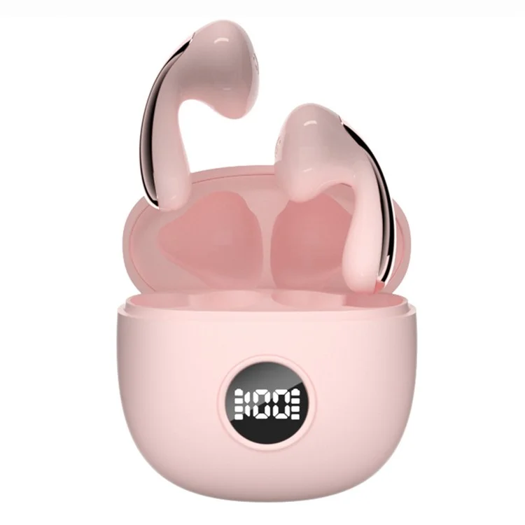 LX04 Bluetooth-compatible 5.3 Mini Earbuds Noise Reduction IPX5 Waterproof Wireless Headphones - Pink