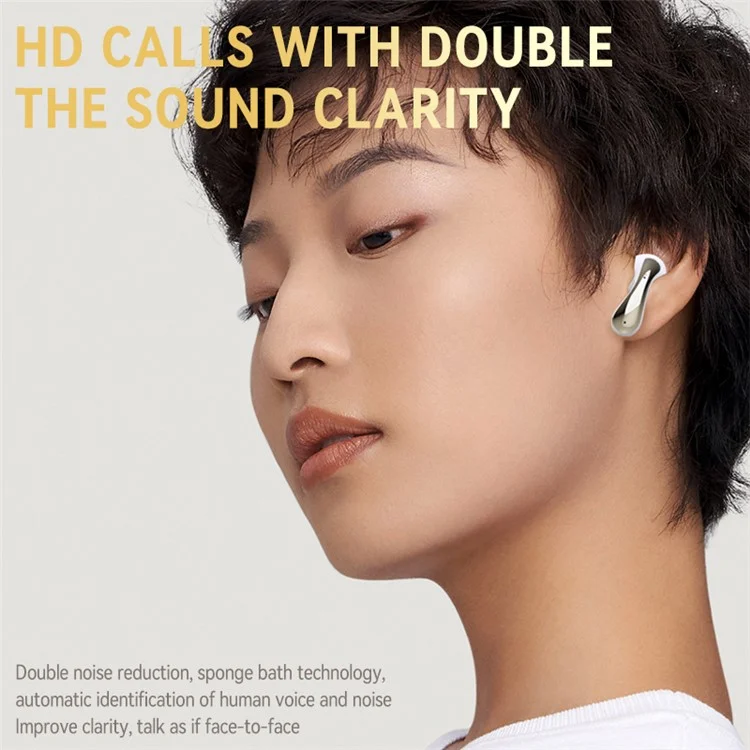 LX04 Bluetooth-compatible 5.3 Mini Earbuds Noise Reduction IPX5 Waterproof Wireless Headphones - Pink
