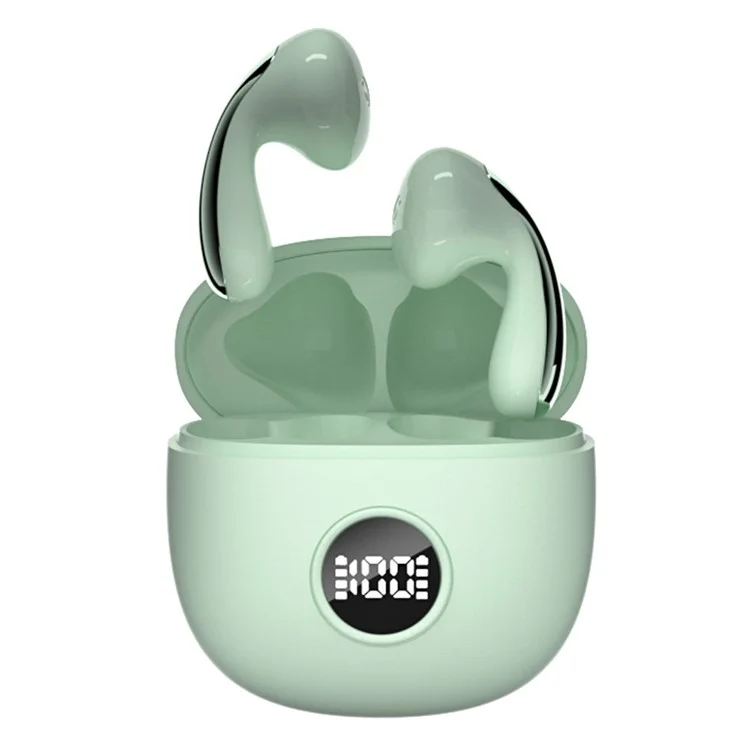 LX04 Bluetooth-compatible 5.3 Mini Earbuds Noise Reduction IPX5 Waterproof Wireless Headphones - Green