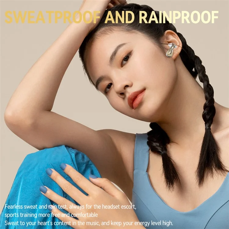 LX04 Bluetooth-compatible 5.3 Mini Earbuds Noise Reduction IPX5 Waterproof Wireless Headphones - Green