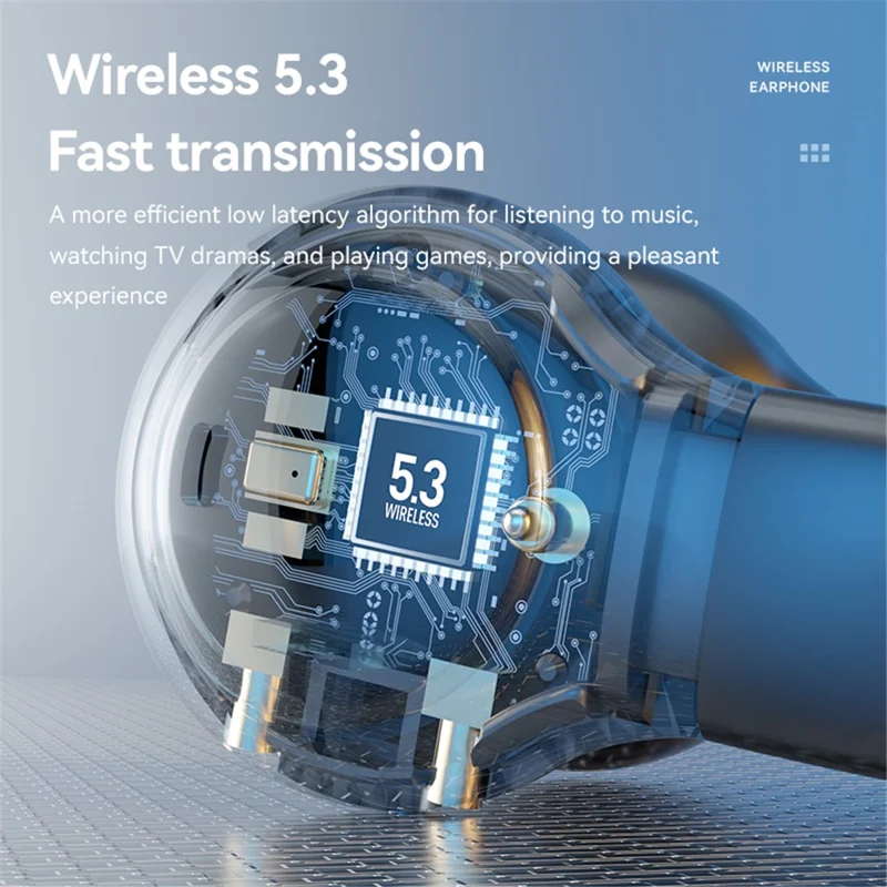 M47 Earclip Bone Conduction Wireless Headphone with Mic Bluetooth-compatible 5.3 Gaming Headset Noise Reduction Sport Earphone - White