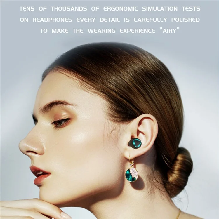 MK47 Mechanical TWS E-sports Headphones Gaming Wireless Bluetooth-compatible In-ear Headset - Silver