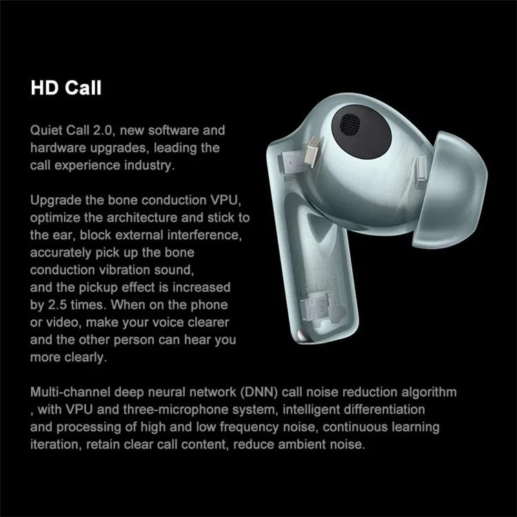 HUAWEI T0018 FreeBuds Pro 3 Wireless Earphones Intelligent Noise Cancelling Bluetooth-compatible Earbuds - Cyan