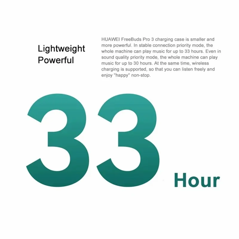 HUAWEI T0018 FreeBuds Pro 3 Wireless Earphones Intelligent Noise Cancelling Bluetooth-compatible Earbuds - Silver